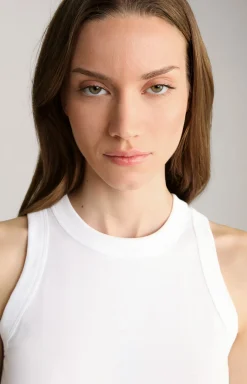 Baumwoll-Tanktop in Weiß