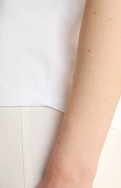 Baumwoll-Tanktop in Weiß