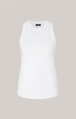 Baumwoll-Tanktop in Weiß