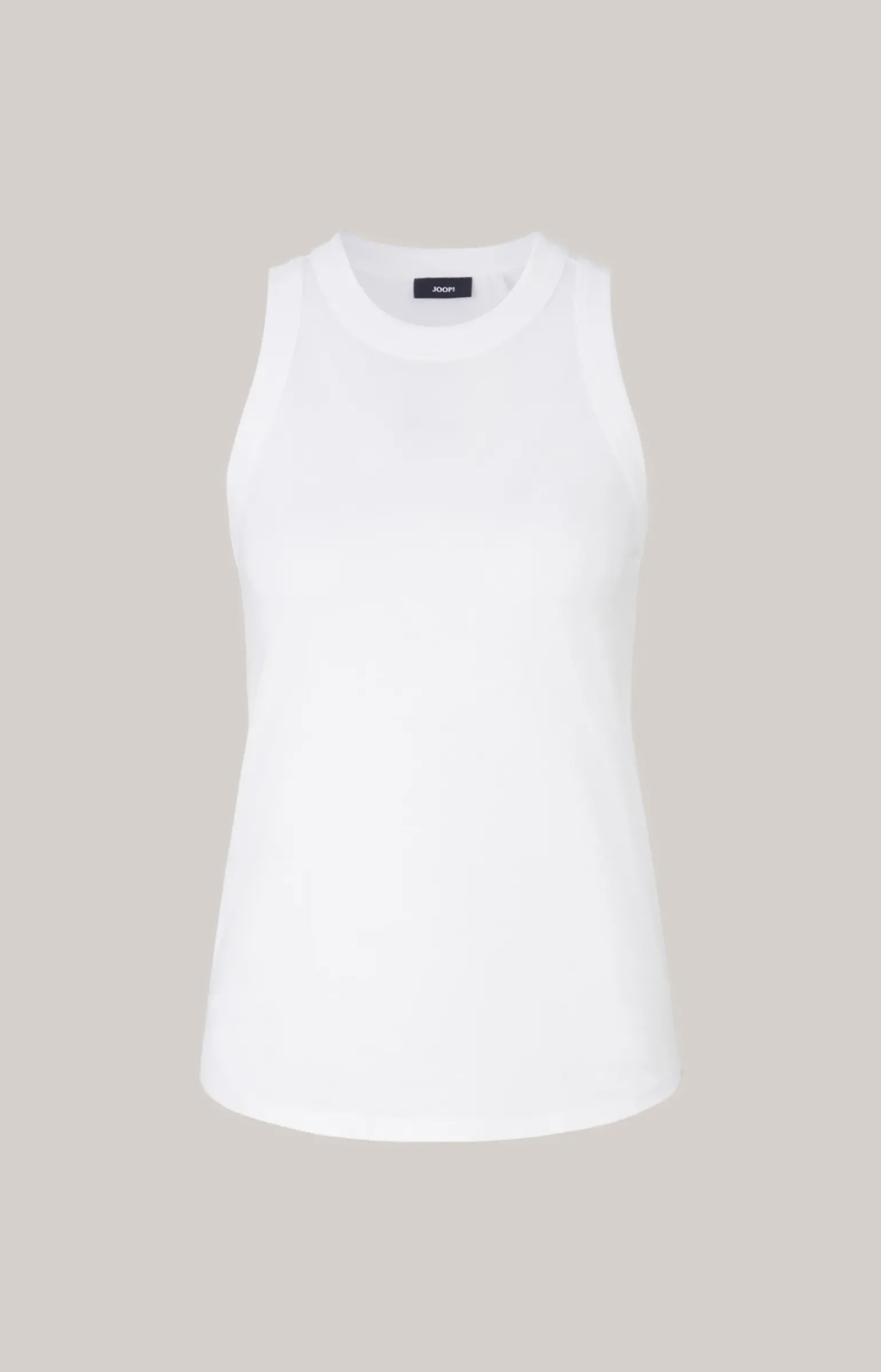 Baumwoll-Tanktop in Weiß