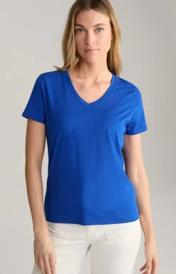 Baumwoll-T-Shirt in Blau