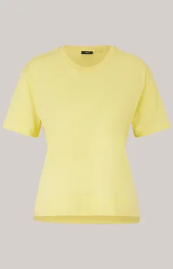 Baumwoll-T-Shirt in Gelb