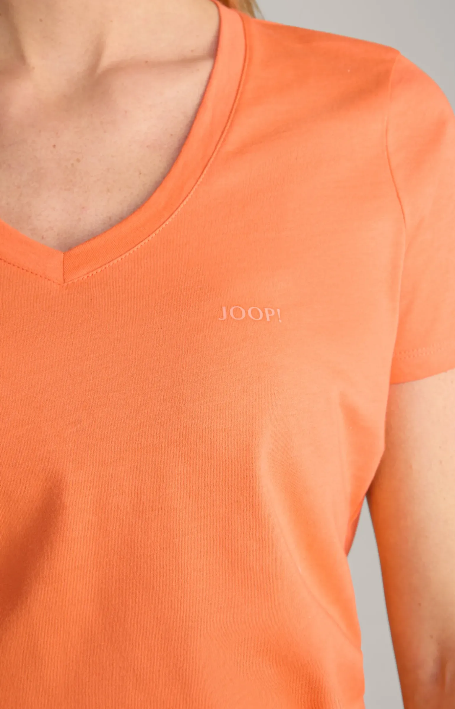 Baumwoll-T-Shirt in Orange