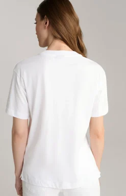 Baumwoll-T-Shirt in Weiß