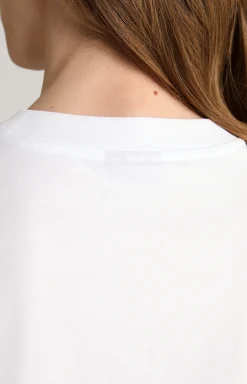 Baumwoll-T-Shirt in Weiß