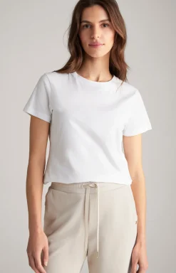 Baumwoll-T-Shirt in Weiß