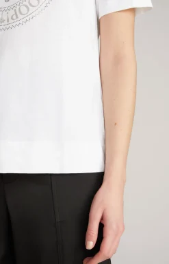 Baumwoll-T-Shirt in Weiß