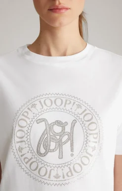 Baumwoll-T-Shirt in Weiß