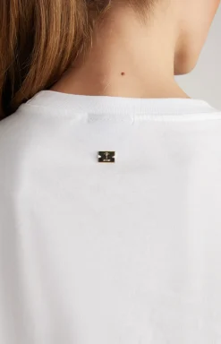 Baumwoll-T-Shirt in Weiß