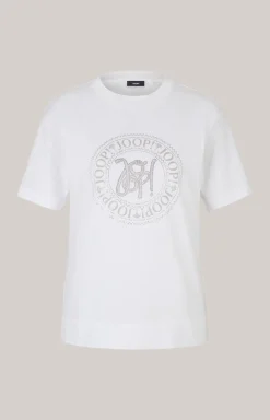 Baumwoll-T-Shirt in Weiß