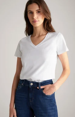 Baumwoll-T-Shirt in Weiß