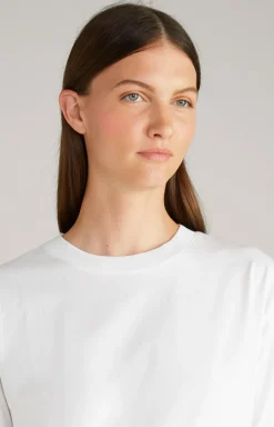 Baumwoll-T-Shirt in Weiß