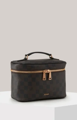 Beauty-Case Cortina Piazza Flora in Braun