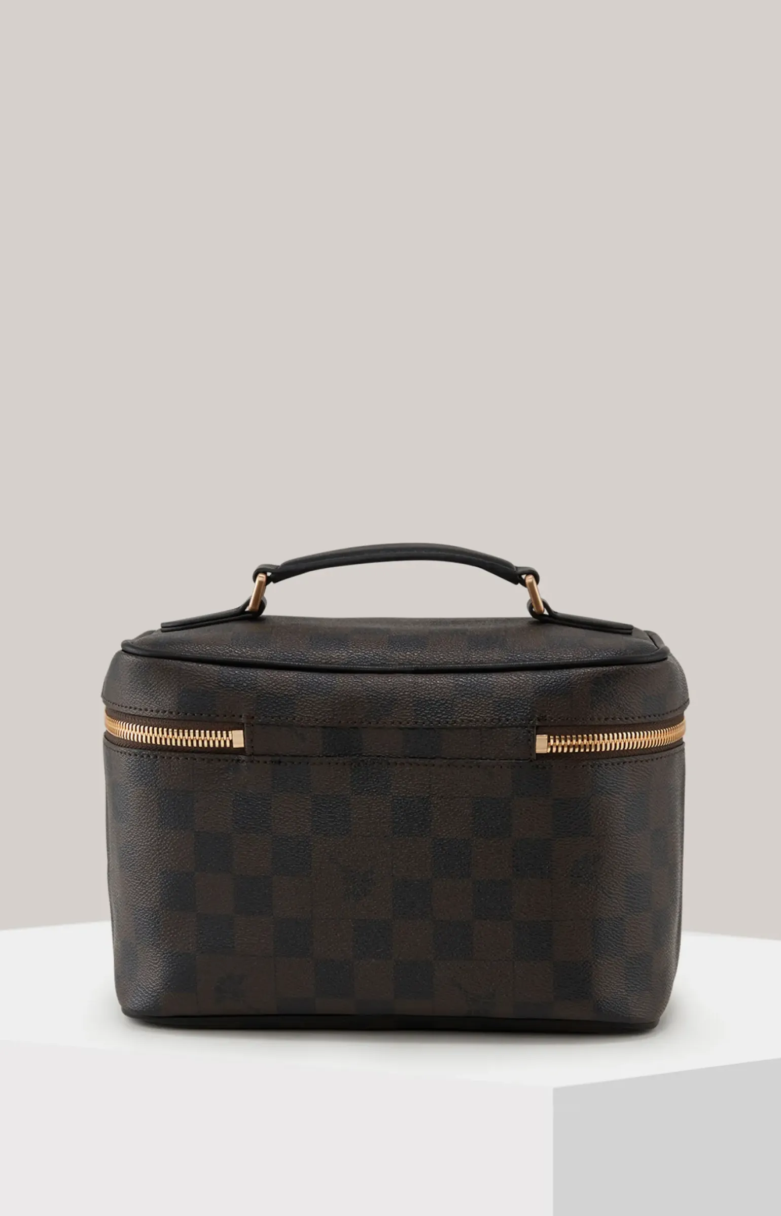 Beauty-Case Cortina Piazza Flora in Braun