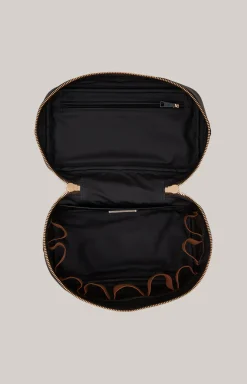 Beauty-Case Cortina Piazza Flora in Braun