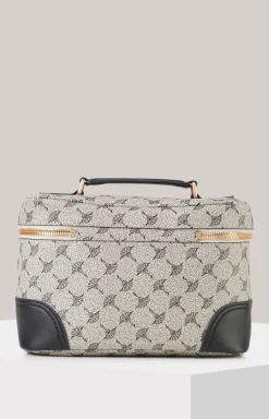 Beauty-Case Mazzolino Edition Flora in Schwarz/Offwhite