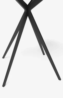 Beistelltisch JOOP! CURVES mit Marmorkeramikplatte, 45 x 52 cm in Schwarz