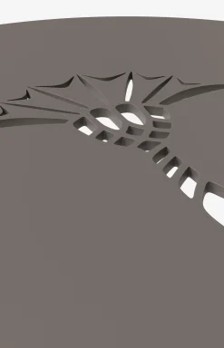 Beistelltisch JOOP! EMBOSS, 40 x 52 cm in Rauch