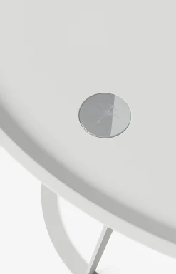 Beistelltisch JOOP! ROUND mit lackierter Holzfaserplatte, 45 x 47 cm in Weiß