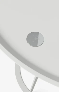 Beistelltisch JOOP! ROUND mit lackierter Holzfaserplatte, 45 x 52 cm in Weiß