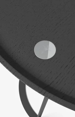 Beistelltisch JOOP! ROUND mit Raucheichenplatte, 45 x 52 cm in Anthrazit