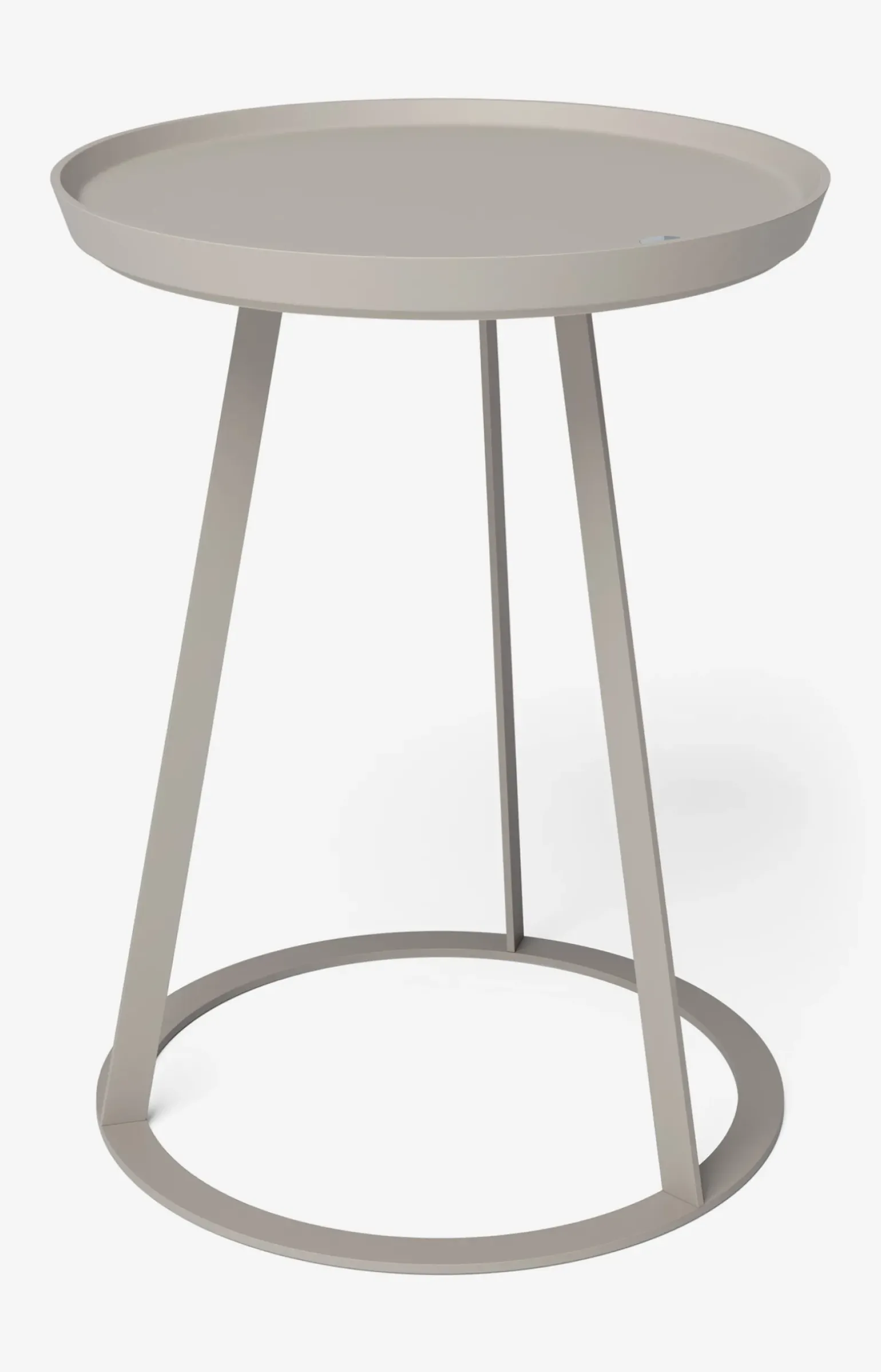 Beistelltisch JOOP! ROUND mit lackierter Holzfaserplatte, 45 x 52 cm in Taupe