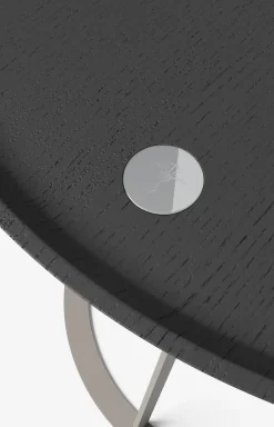 Beistelltisch JOOP! ROUND mit Raucheichenplatte, 45 x 47 cm in Taupe/Anthrazit