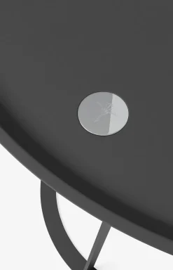 Beistelltisch JOOP! ROUND mit lackierter Holzfaserplatte, 45 x 47 cm in Anthrazit