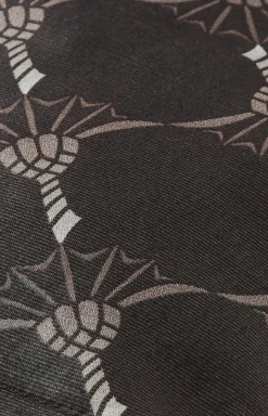 Bettwäsche Cornflower Double in Shiny Black, Schwarz/Grau