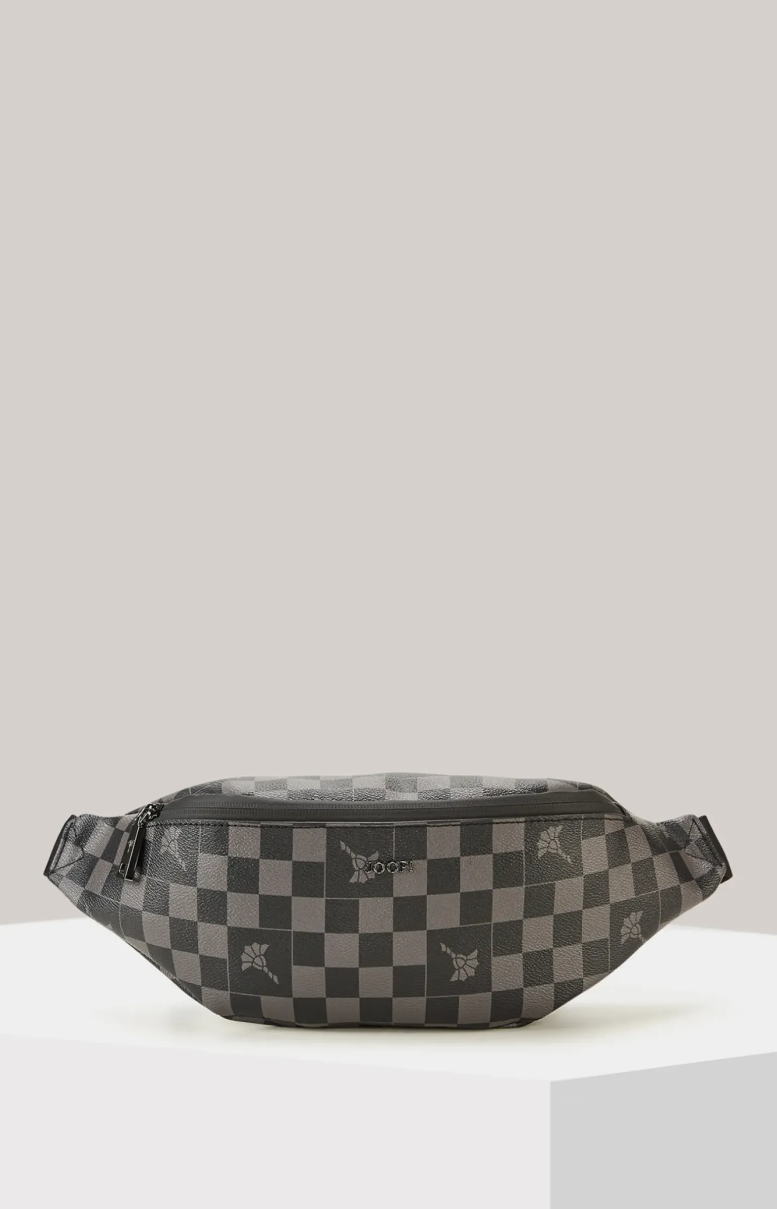 Beuteltasche Cortina Piazza Leo in Schwarz/Grau