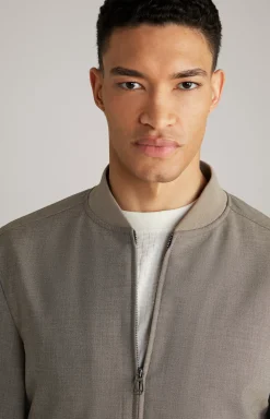 Blouson Indro in Braun meliert