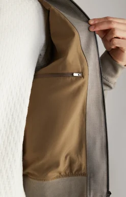 Blouson Indro in Braun meliert