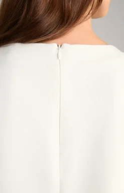 Blusen-Shirt in Creme