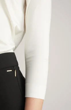 Blusen-Shirt in Offwhite