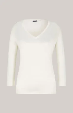 Blusen-Shirt in Offwhite