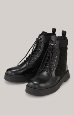 Boots Velluto Misto Zinon in Schwarz