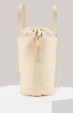 Bucket Bag Paglia Baili in Beige