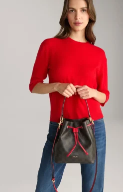 Bucket-Bag Piazza Edition Franziska in Braun/Schwarz