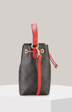 Bucket-Bag Piazza Edition Franziska in Braun/Schwarz