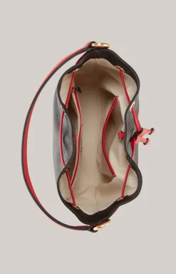 Bucket-Bag Piazza Edition Franziska in Braun/Schwarz