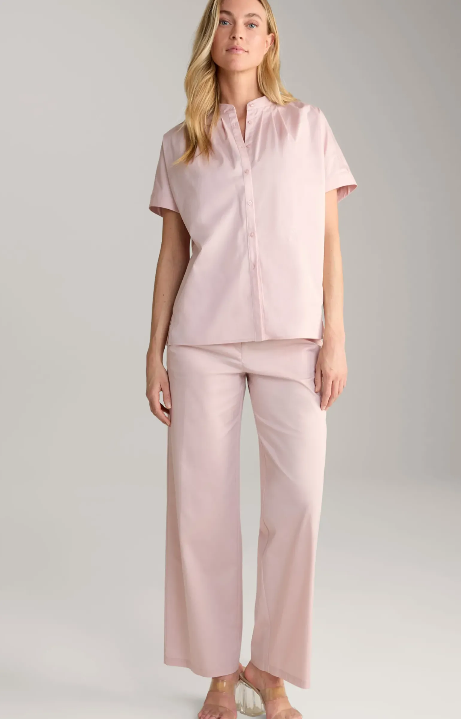 Bundfaltenhose in Altrosa