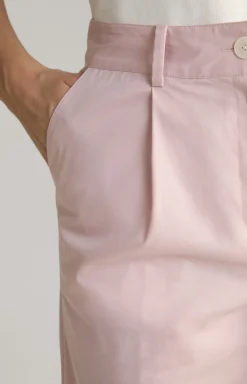 Bundfaltenhose in Altrosa