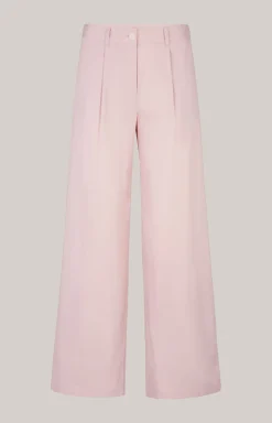 Bundfaltenhose in Altrosa