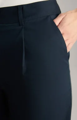 Bundfaltenhose in Navy