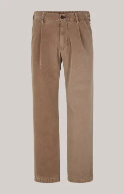Bundfalten-Hose Lead in Beige