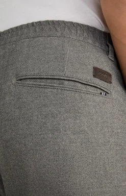 Bundfalten-Hose Lead in Grau meliert