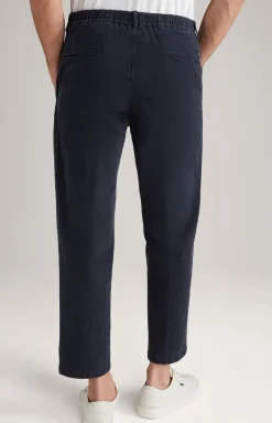 Bundfaltenhose Lead in Navy