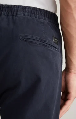 Bundfaltenhose Lead in Navy