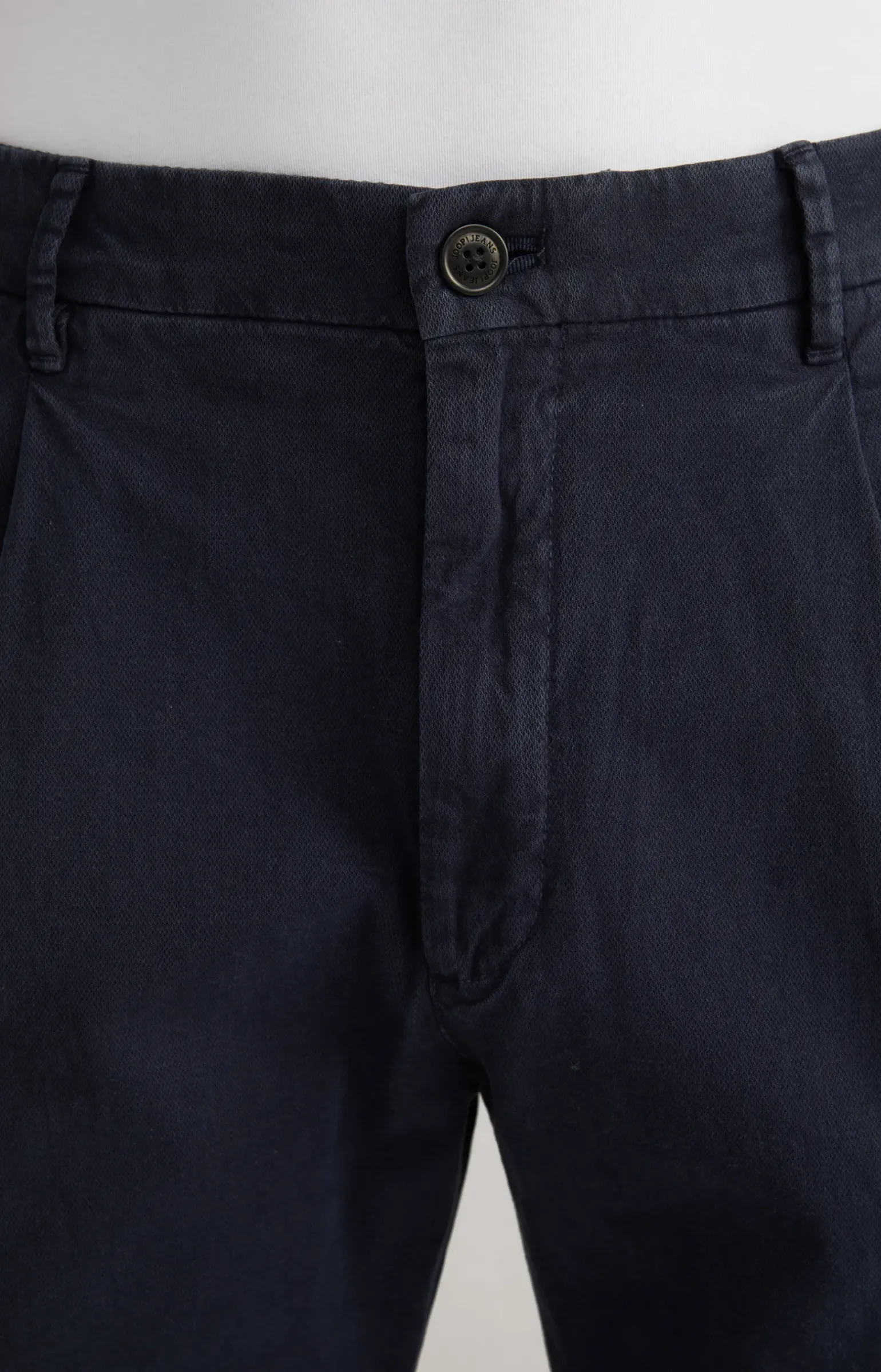 Bundfaltenhose Lead in Navy