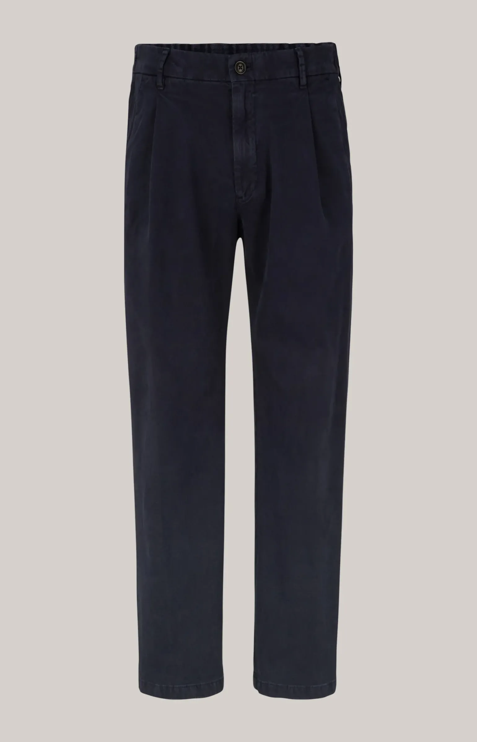 Bundfaltenhose Lead in Navy